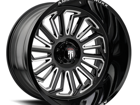 AMERICAN TRUXX BUTCHER AT1916 GLOSS BLACK MILLED 22X12 6-135 -51MM 87.1MM Discount