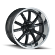 RIDLER 650 MATTE BLACK POLISHED 18X9.5 5-120.65 0MM 83.82MM Cheap