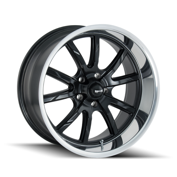 RIDLER 650 MATTE BLACK POLISHED 18X9.5 5-120.65 0MM 83.82MM Cheap