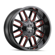 Mayhem 8107 Cogent 20x12   6x135 BP   -51mm Offset   106mm Hub Black w  Prism Red Wheel Discount