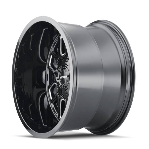 Mayhem 8107 Cogent 22x10   8x165.1 BP   -19mm Offset   130.8mm Hub Black w  Milled Spokes Wheel Discount