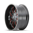 Mayhem 8107 Cogent 20x12   6x135 BP   -51mm Offset   106mm Hub Black w  Prism Red Wheel Discount