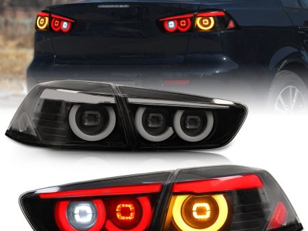 Full LED Tail Lights Assembly For Mitsubishi Lancer EVO X 2008-2020,JDM Style Hot on Sale