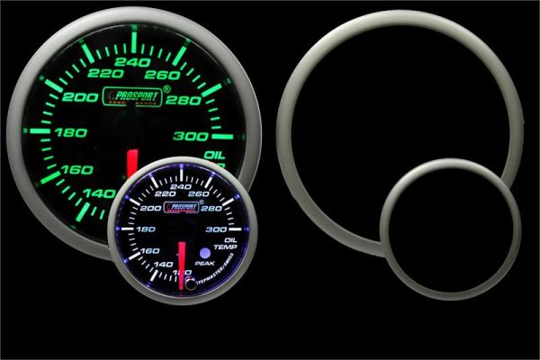 2-1 16  Green White Premium Oil Temperature Gauge Online Hot Sale