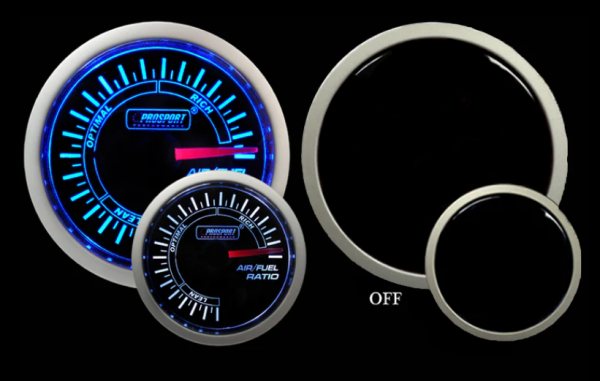 2-1 16  Blue White Air Fuel Ratio Gauge For Discount