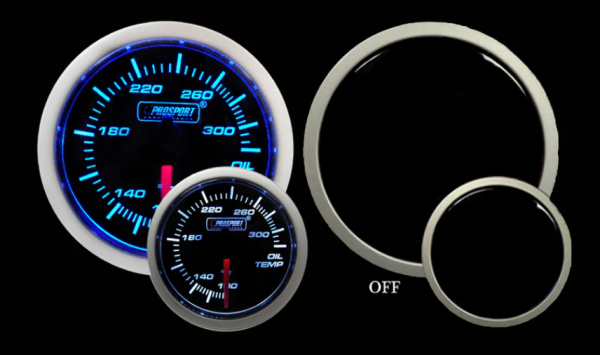 2-1 16  Blue White Electrical Oil Temperature Gauge Discount