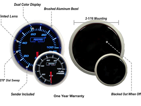 2-1 16  Blue White Fuel Pressure Fashion