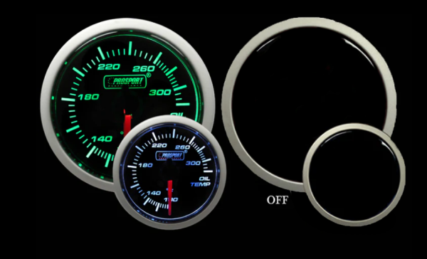 Green White Oil Temperature Gauge Cheap