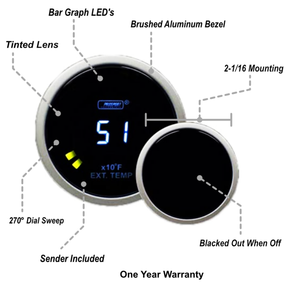 2-1 16  Digital EGT Gauge Sale