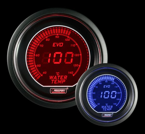 2-1 16  Evo Electrical Water Temperature Gauge-Celsius Fashion