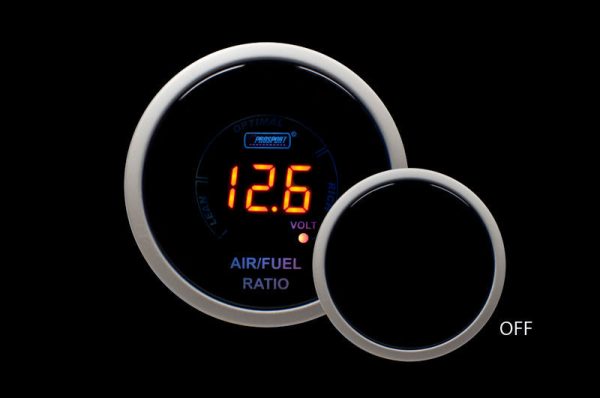 2-1 16  Digital Air Fuel Ratio & Volt Gauge-Amber Hot on Sale