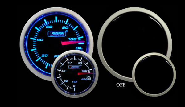 2-1 16  Blue White Oil Pressure Gauge-2-1 16  Cheap