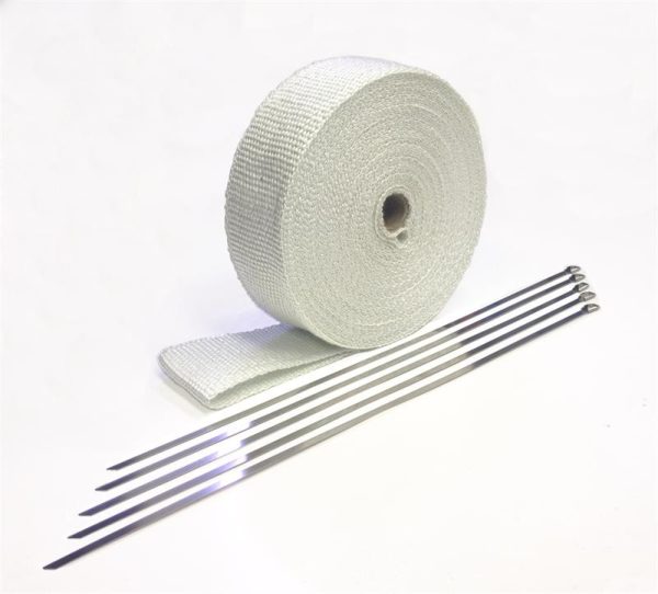 Fiberglass Header Wrap - Super White 2  wide x 50 Ft. with Ties Hot on Sale