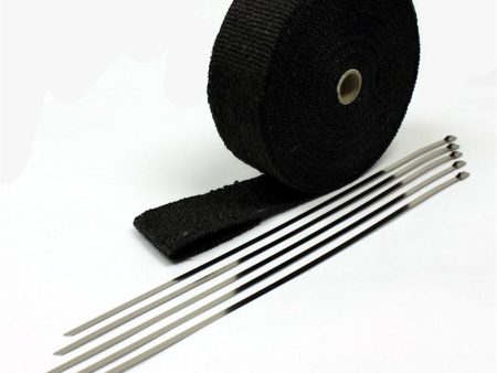 Fiberglass Header Wrap-Black-2  wide x 50 Ft. with ties Supply