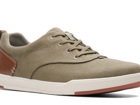 Clarks Step Isle Crew Mens Canvas Lace Up Casual Shoe Fashion