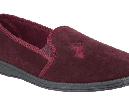 Mirak Stag Mens Classic Velour Full Slipper Online Sale