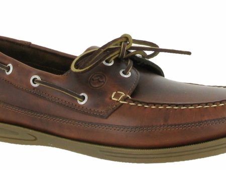 Orca Bay Fowey Mens Wide Fit 2 Eyelet Lace Up Deck Shoe Sale