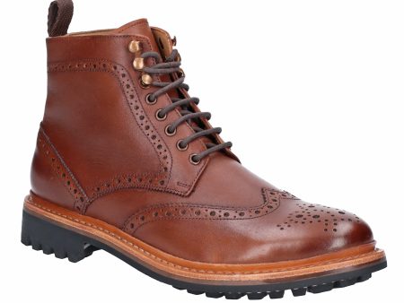 Cotswold Rissington Commando Mens Brogue Ankle Boot Cheap