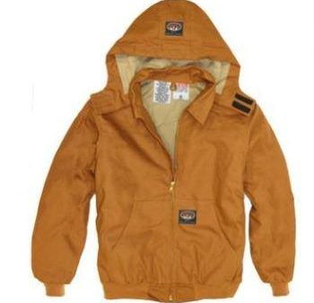 Rasco FR, Brown Duck Quilted Hooded Jacket, Zip Up  BJFQ2206 For Cheap