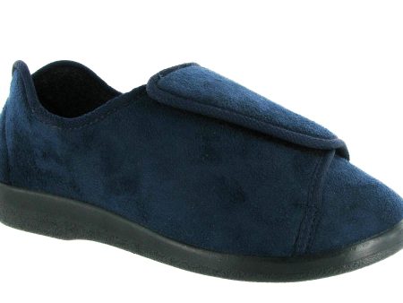 GBS Walton Mens Wide Fit Touch Fastening Full Slipper Sale