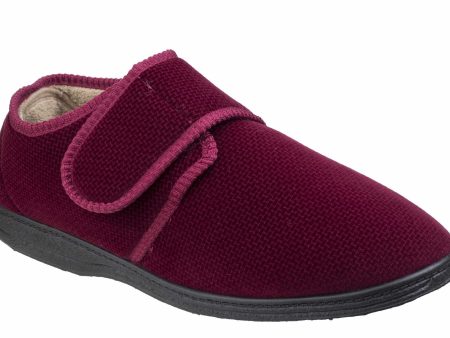 Fleet & Foster Sam Velcro Mens Touch Fastening Slipper Supply