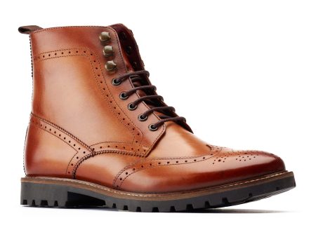 Base London Boone Mens Brogue Lace Up Boot Supply