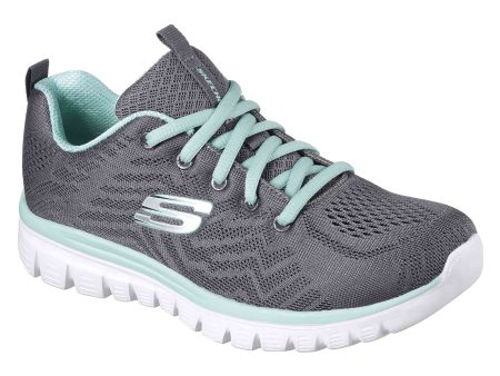 Skechers 12615 Graceful Get Connected Womens Lace Up Trainer For Sale