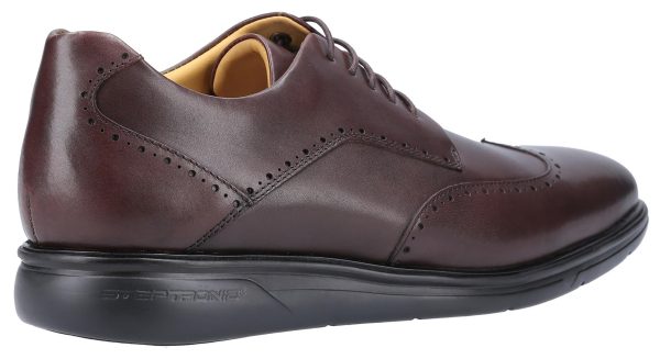 Steptronic Josh Mens Wide Fit Brogue Shoe Cheap