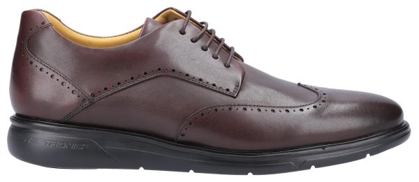 Steptronic Josh Mens Wide Fit Brogue Shoe Cheap