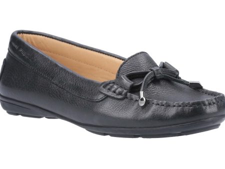 Hush Puppies Maggie Womens Nubuck Slip On Moccasin With Bow Trim Online Sale