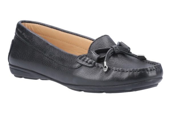 Hush Puppies Maggie Womens Nubuck Slip On Moccasin With Bow Trim Online Sale