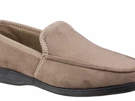 Fleet & Foster Dakis Mens Loafer Style Velour Slipper Online now