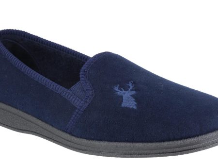 Mirak Stag Mens Classic Velour Full Slipper Supply