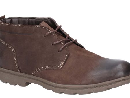 Hush Puppies Tyson Mens Leather Lace Up Chukka Boot on Sale