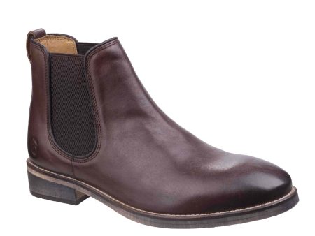 Cotswold Corsham Mens Pull On Leather Chelsea Boot Online Sale